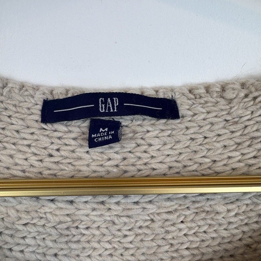 GAP Y2K‎ Size M Acrylic Wool Nylon Cottagecore Grandma Granola Boho - Picture 4 of 8